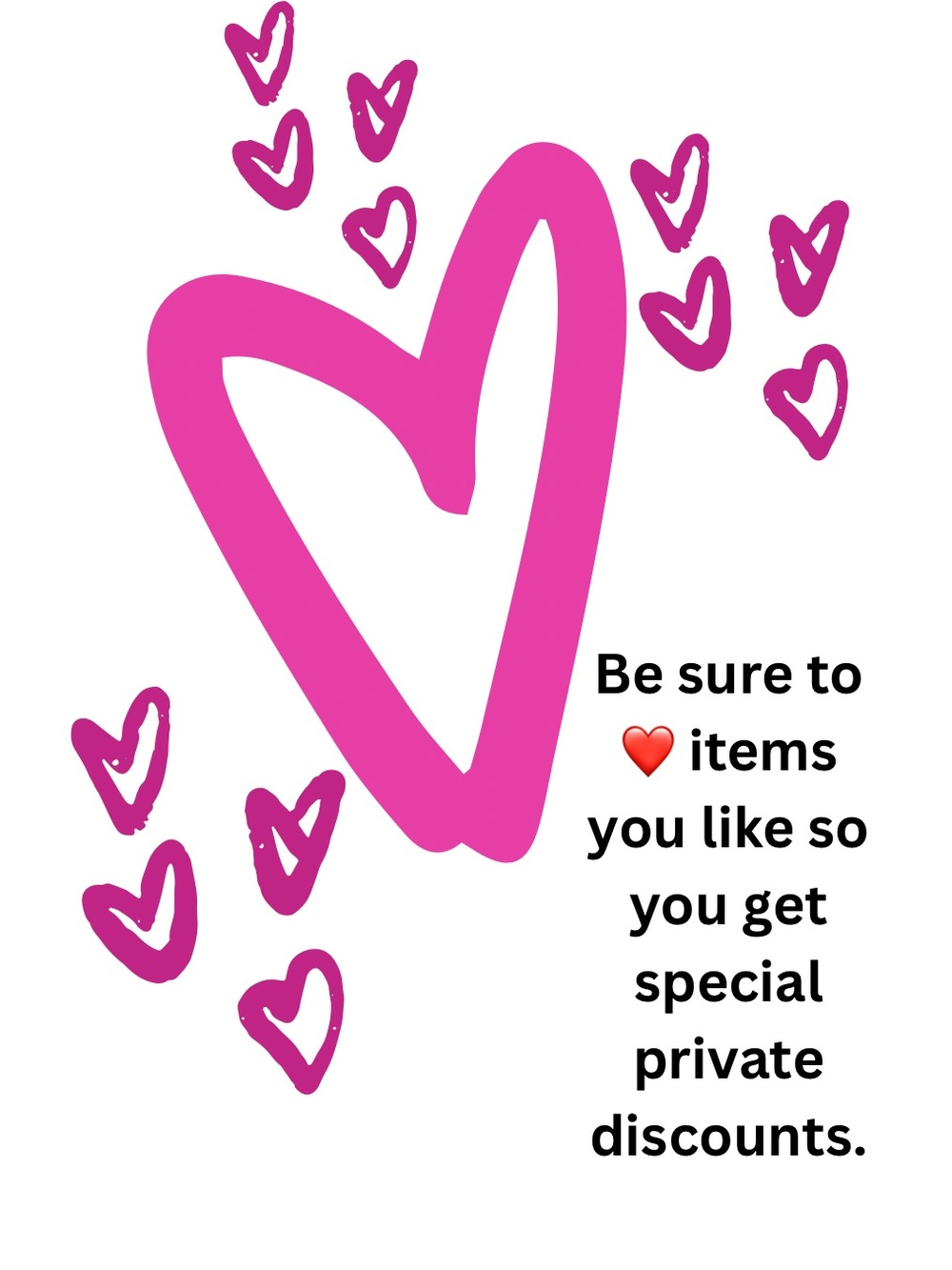 Liking items is how you get private discounts❤️💕💕